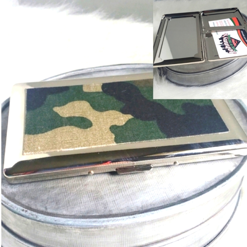 New Camouflage Cigarette Case Money Card Holder